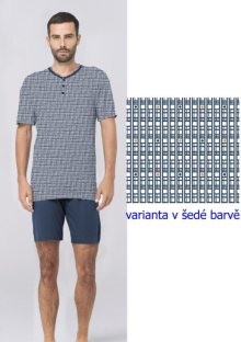 Pánské pyžamo KARELPIU KC6198 | modrá | 4XL
