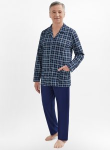 pánské pyžamo  403 dł/r 3XL4XL model 8958198 - MARTEL Barva: světle modrá, Velikost: 3xl