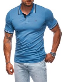 Pánská hladká polokošile S1995 světle modrá