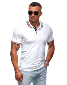 Pánská hladká polokošile S1995 bílá