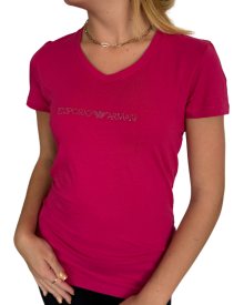 Dámské triko Emporio Armani 163321 4F223 růžové | růžová | XL