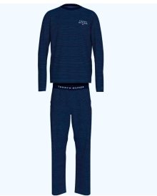 Pánské pyžamo Tommy Hilfiger UM0UM03334 petrolejové | modrá | L