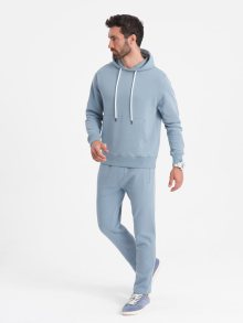 Ombre Clothing Tepláková světle modrá souprava (mikina+tepláky) V7-Z80