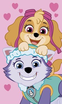 Dětský ručník Paw Patrol Pink 30x50 cm | dle fotky | 