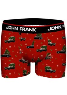 Pánské boxerky John Frank JFBD53-CH-XMAS CAR | červená | XL
