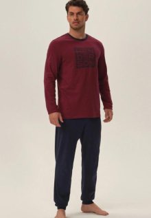 Pánské pyžamo Henderson 41909 | bordó | XXL