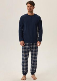 Pánské pyžamo Henderson 41919 | tm.modrá | M