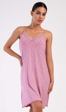 Dámská noční košile Vienetta Secret Sabrina | starorůžová | XL