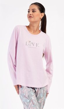 Dámské pyžamo nadměrné Vienetta Secret Kika | světle růžová | 4XL