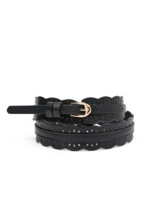 Černý dámský pásek