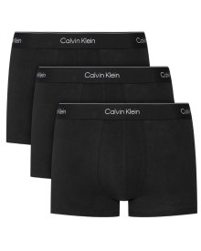 Pánské boxery Calvin Klein NB3963A TRUNK 3 kusy | černá | L