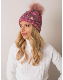 Tmavě růžová zimní čepice RUE PARIS