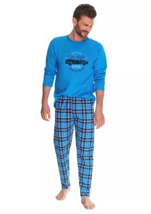 Pánské pyžamo Mario 2656/21 TARO | modrá | XXL