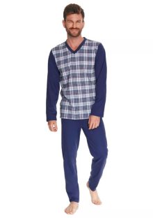 Pánské pyžamo Victor 2633/2634/21 TARO | granát (modrá) | XXL