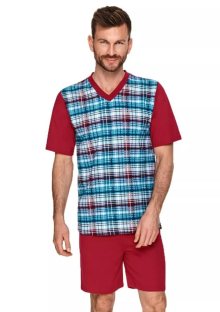 Pánské pyžamo Anton 2733/2734/2735/1 TARO | tyrkys světlá | M