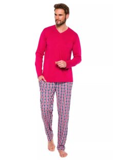 Pánské pyžamo Adam 483/92 TARO | červená světlá | XXL