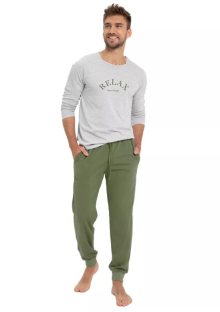 Pánské pyžamo Sammy 3078/3079/31 TARO | světlý melír | S