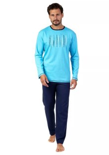 Pánské pyžamo 472/42 REGINA | tyrkys | XXL