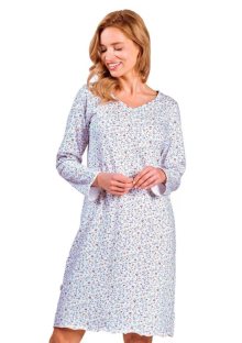 Dámská noční košile Ariella 3241/41 TARO | modrá světlá | L