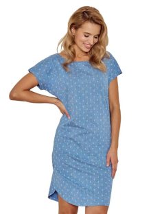 Dámská noční košile Leona 3103/41 TARO | modrá | S