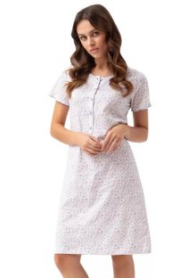 Dámská noční košile 045/45 LUNA | bílá | XL