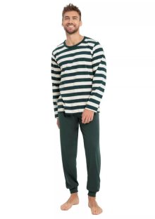 Pánské pyžamo Blake 3080/3081/31 TARO | zelená lahvová | M