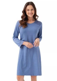 Dámská noční košile 163/41 LUNA | modrá | M