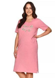 Dámská noční košile Olga 2700/2701/1 TARO | růžová (pink) | XXL