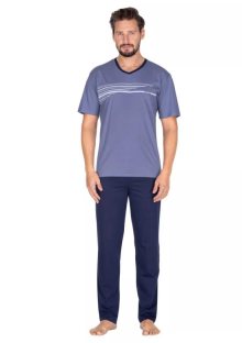 Pánské pyžamo 442/33 REGINA | jeans | L