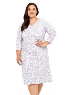 Dámská noční košile Ariella 3258/41 TARO | modrá | XXL