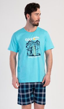 Pánské pyžamo šortky California modrá M
