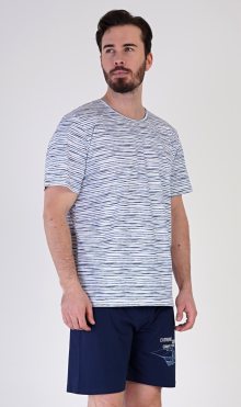 Pánské pyžamo šortky Regata modrá M