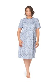 Dámská noční košile Martel Bogna I 203 kr/r 3XL-4XL bílo-růžová 3xl