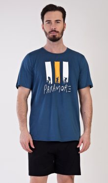 Pánské pyžamo šortky Oliver petrolejová M