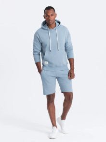 Ombre Clothing Tepláková modrá souprava (mikina+kraťasy) V7-Z75