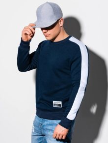 Ombre Clothing Nádherná granátová mikina bez kapuce B1081
