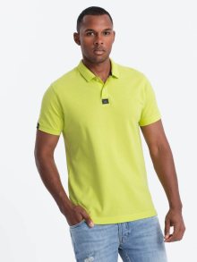 Ombre Clothing Výrazná limetková polokošile V8 S1745