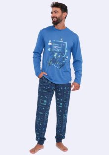 Pánské pyžamo Muydemi 390081 | modrá | M