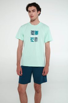 Vamp - Pyžamo s krátkými rukávy 20715 - Vamp aqua melon xxl