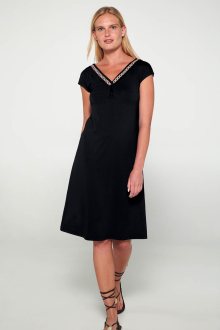 Vamp - Šaty s krátkými rukávy 20510 - Vamp black xxl