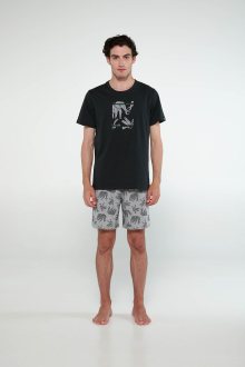 Vamp - Pyžamo s krátkými rukávy 20611 - Vamp dark gray l