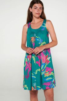 Vamp - Květinové šaty bez rukávů 20422 - Vamp green bay xl