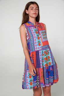 Vamp - Šaty bez rukávů s potiskem 20426 - Vamp coral sun xl