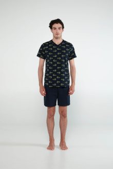 Vamp - Pyžamo s krátkými rukávy 20601 - Vamp blue salute L