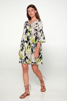 Vamp - Šaty s krátkými rukávy 20411 - Vamp beige soleil xxl