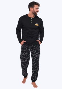 Pánské pyžamo Muydemi 390075 | černá | XL