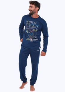 Pánské pyžamo Muydemi 390073 | modrá | L