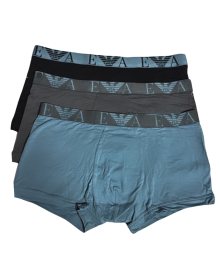 Pánské boxery Emporio Armani 111357 4F715 modré | šedá | L