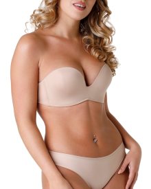 Dámská korzetová podprsenka Wonderbra 32D ULTIMATE STRAPLESS tělová | tělová | 90E