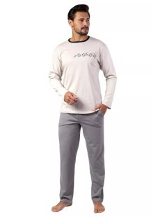 Pánské pyžamo 466/43 REGINA | béžová | XXL